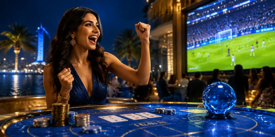 Live casino tables and chips